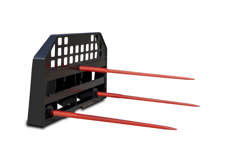 mini skid steer attachments Bale forks